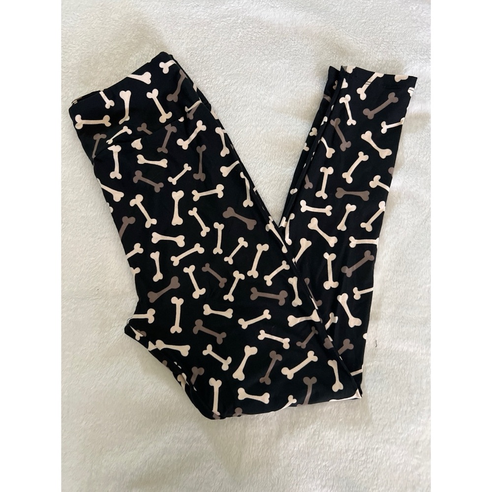 LulaRoe Bone Print Leggings